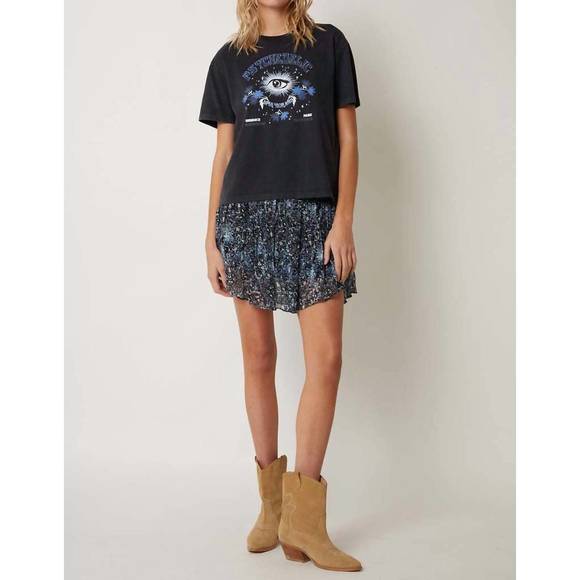 NEW BERENICE psychodelic graphic tee in black - Picture 1 of 3